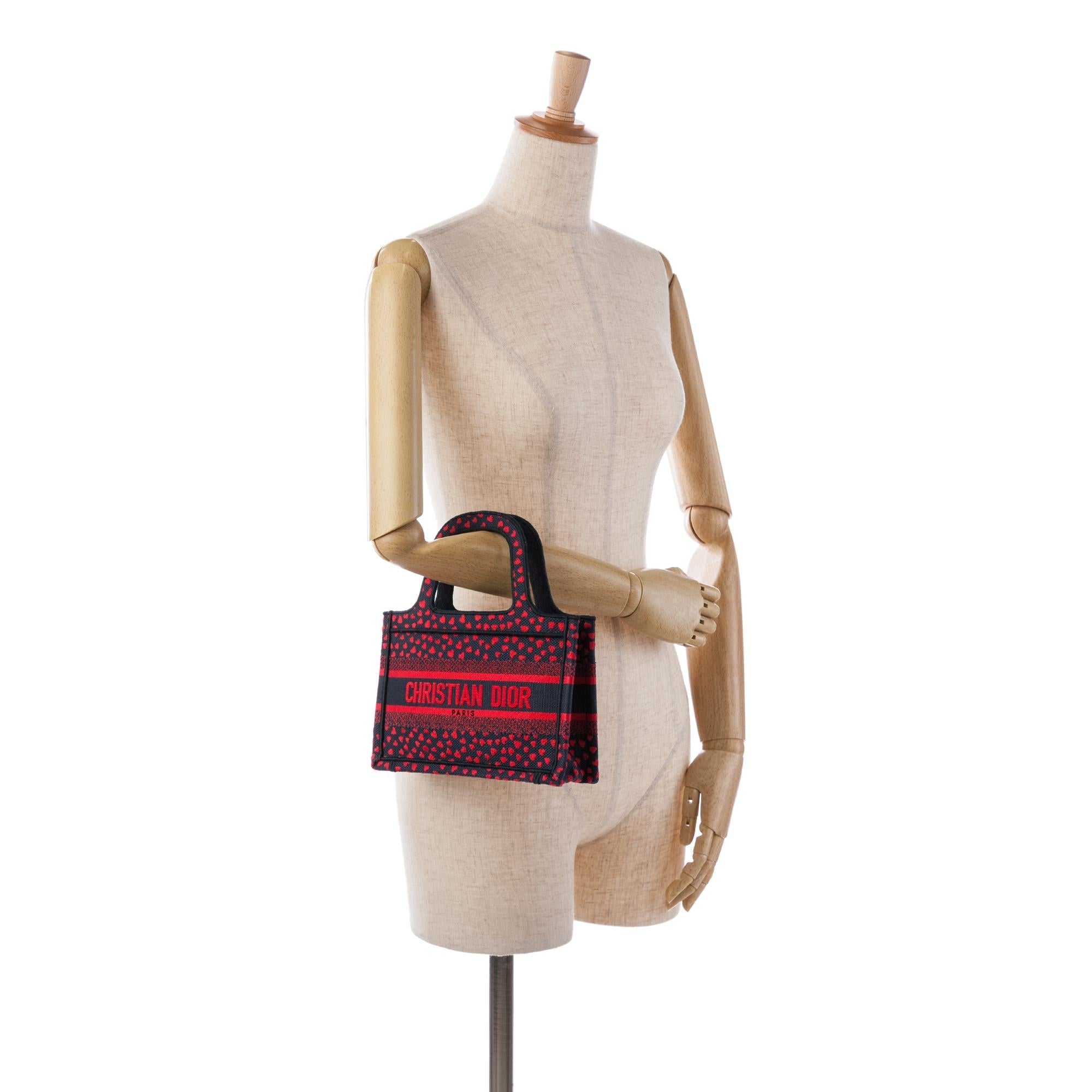 Dior Mini Pop Heart I Love Paris Book Tote (SHG-1WbMpp)