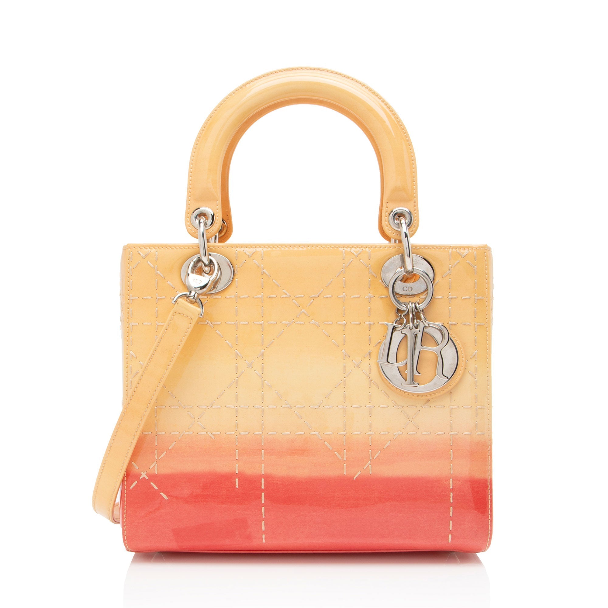 Dior 1:1 Rep Leather Ombre Lady Dior Medium Tote