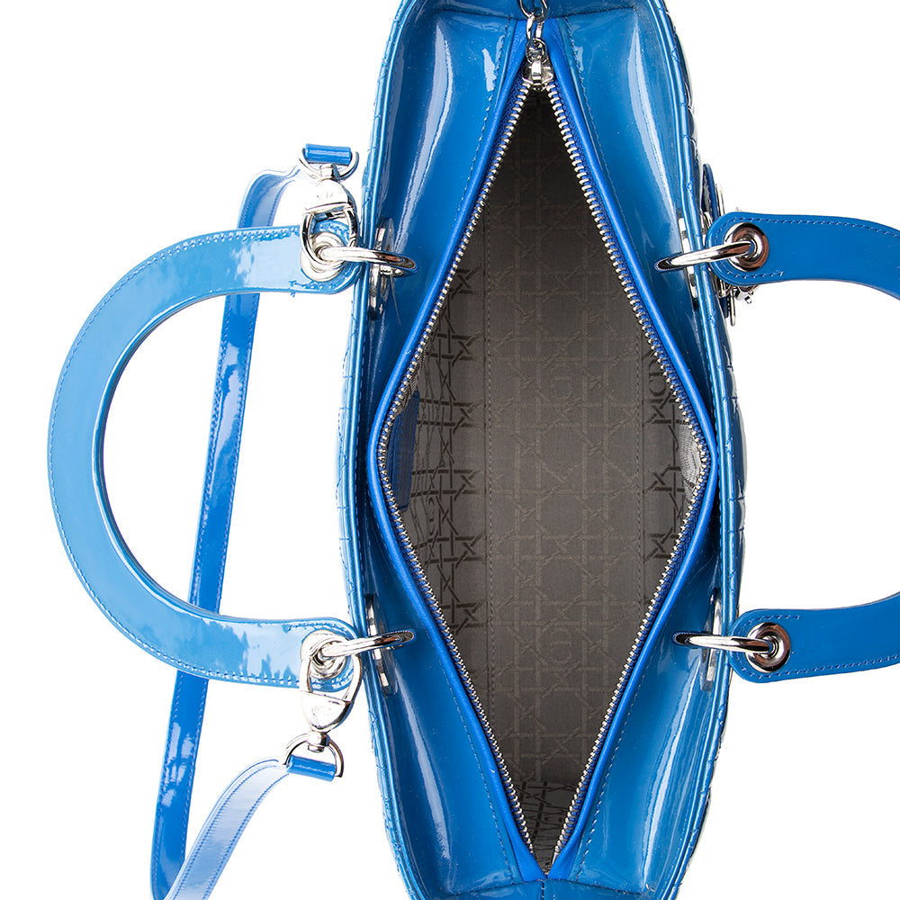 Dior 1:1 Rep Leather Lady Dior Large Tote (SHF-19135)