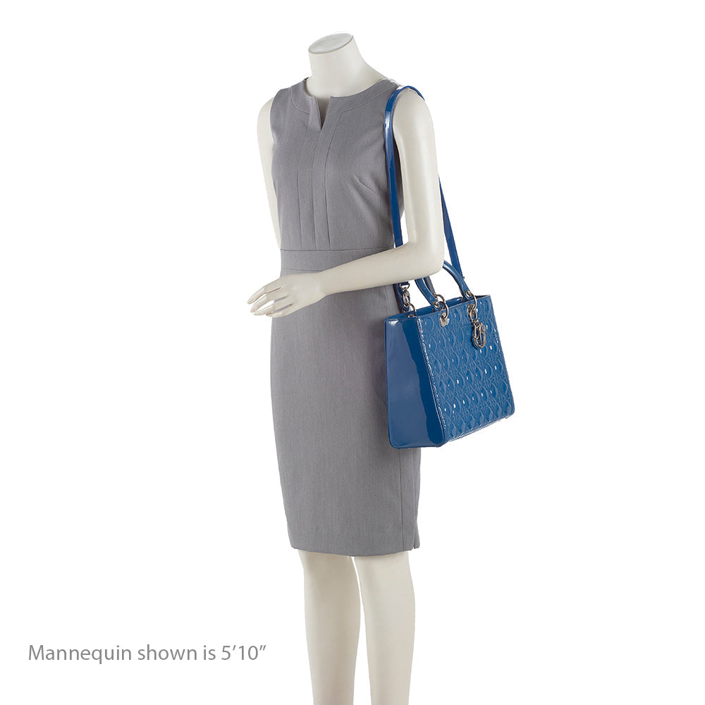 Dior 1:1 Rep Leather Lady Dior Large Tote (SHF-19135)
