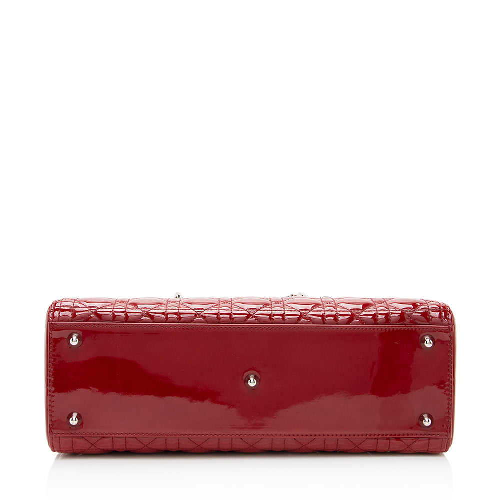 Dior 1:1 Rep Leather Lady Dior Large Tote (SHF-19305)