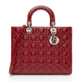 Dior 1:1 Rep Leather Lady Dior Large Tote (SHF-19305)