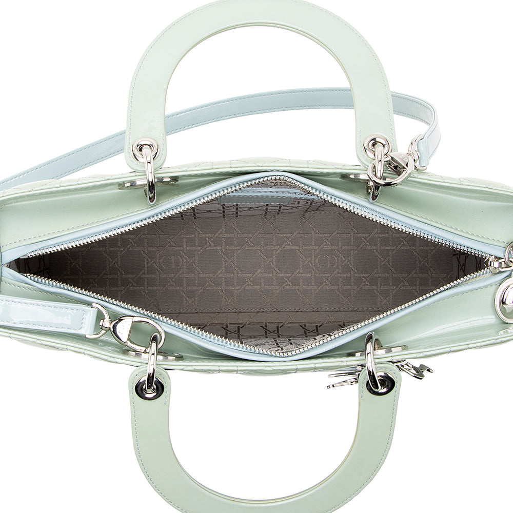 Dior 1:1 Rep Leather Lady Dior Large Tote (SHF-22040)