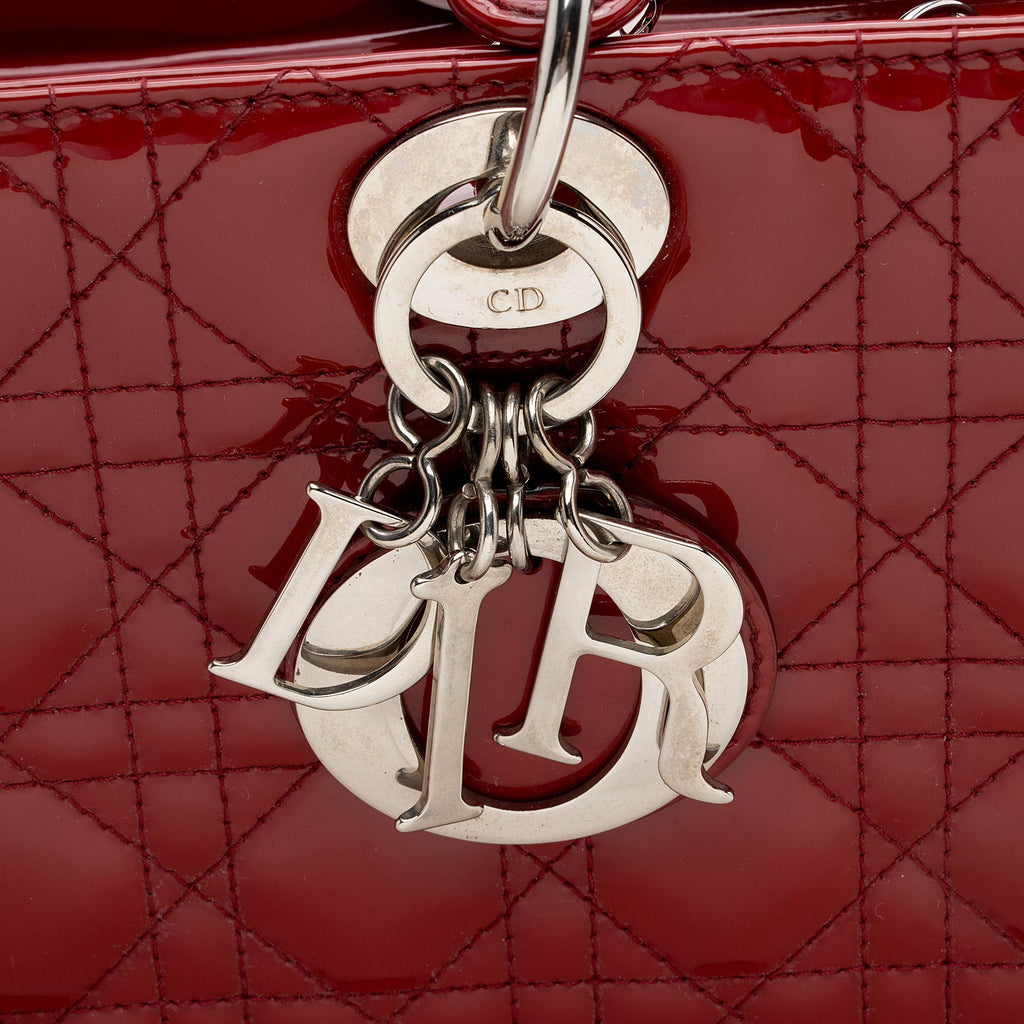 Dior 1:1 Rep Leather Lady Dior Large Tote (SHF-22848)