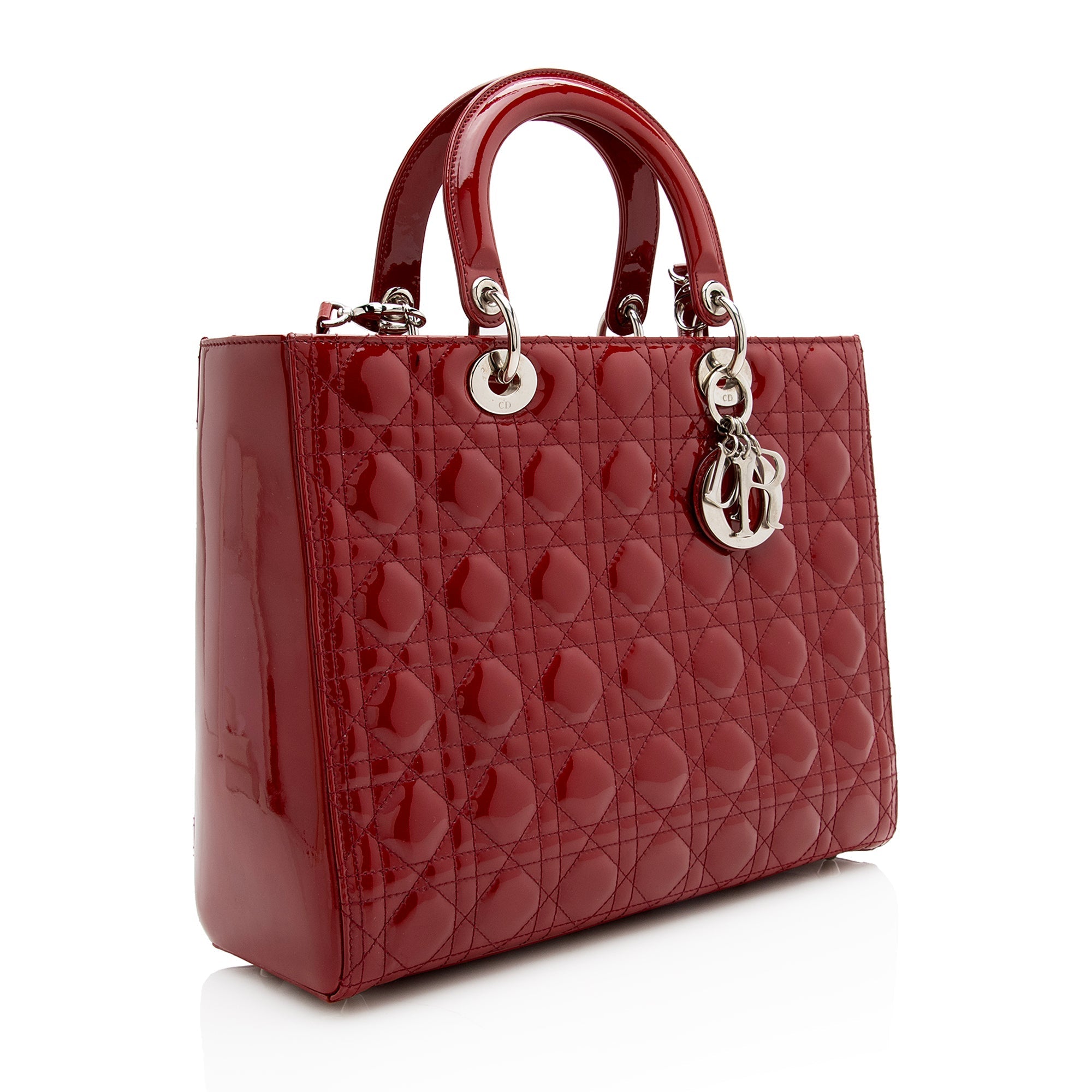 Dior 1:1 Rep Leather Lady Dior Large Tote (SHF-22848)