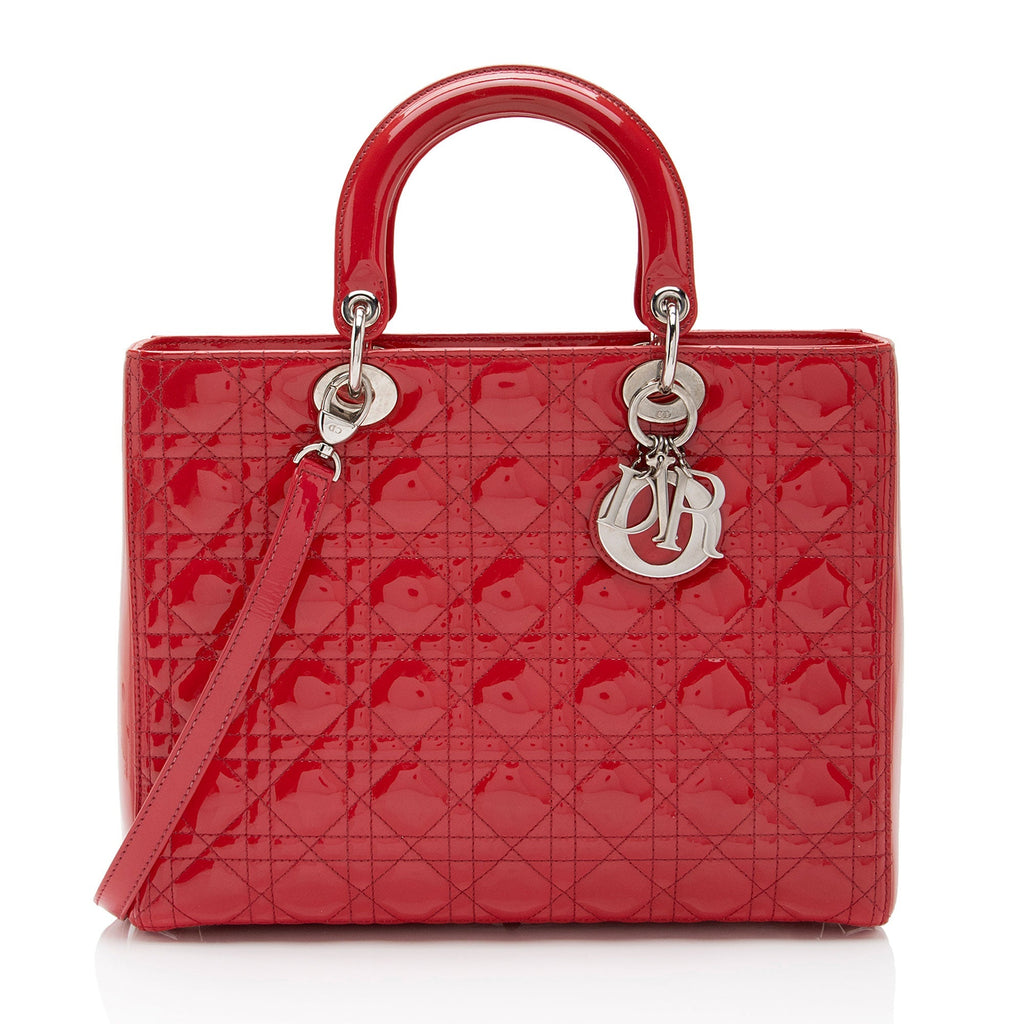 Dior 1:1 Rep Leather Lady Dior Large Tote (SHF-Fvh4jH)