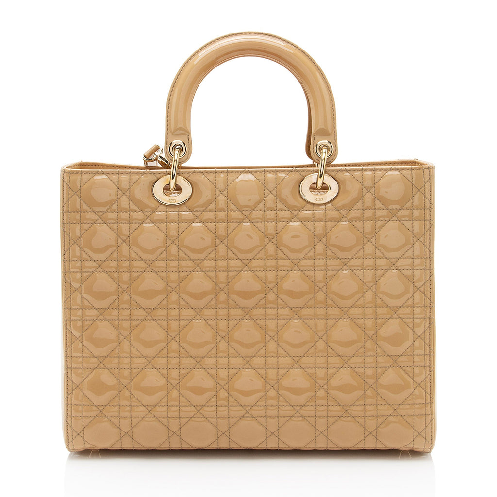 Dior 1:1 Rep Leather Lady Dior Large Tote (SHF-EZ4EwJ)