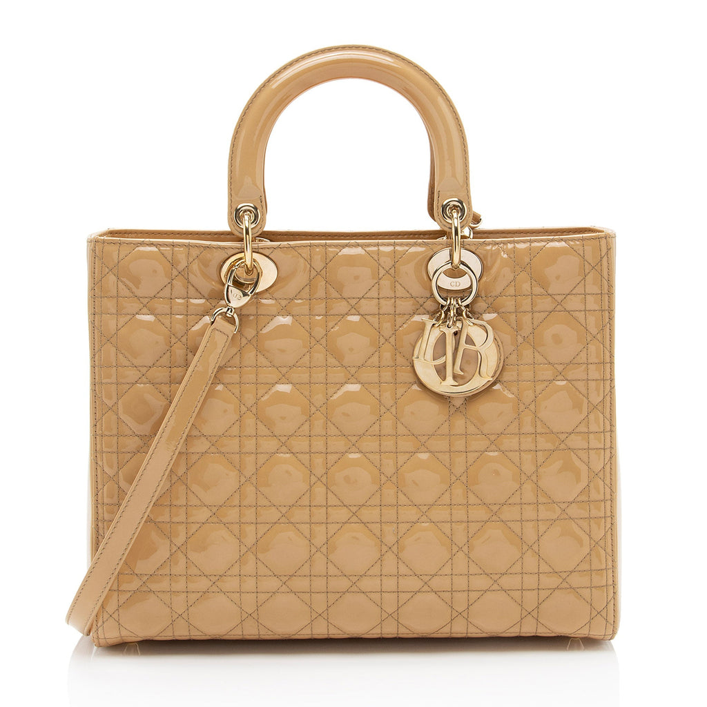 Dior 1:1 Rep Leather Lady Dior Large Tote (SHF-EZ4EwJ)