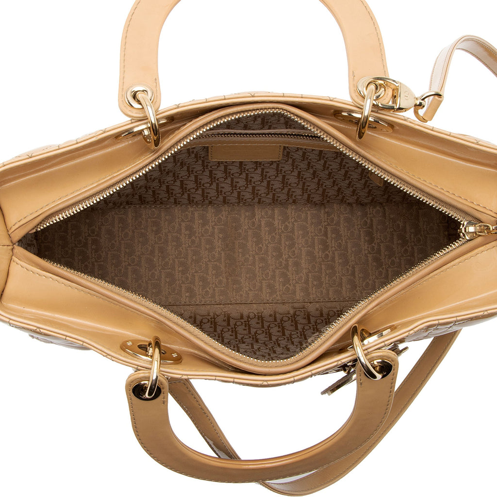 Dior 1:1 Rep Leather Lady Dior Large Tote (SHF-EZ4EwJ)