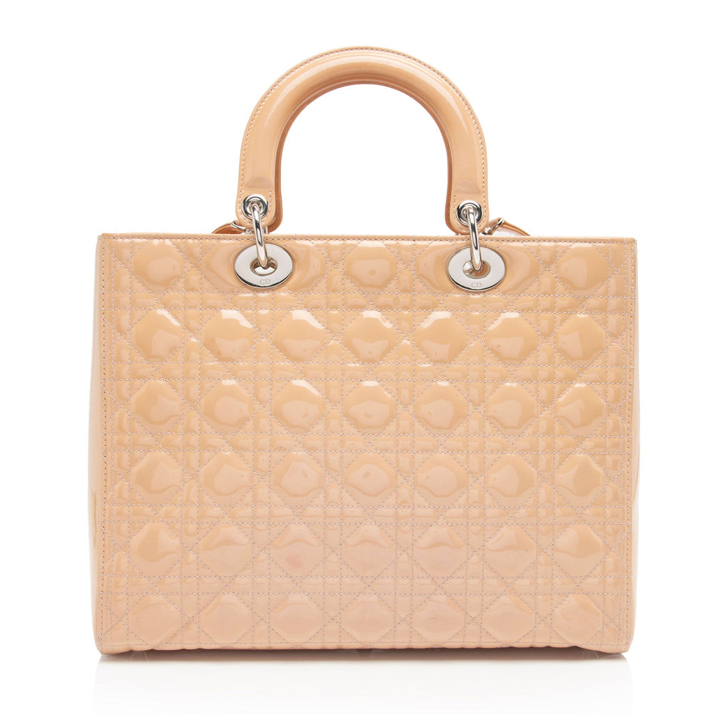 Dior 1:1 Rep Leather Lady Dior Large Tote (SHF-2qzbI4)