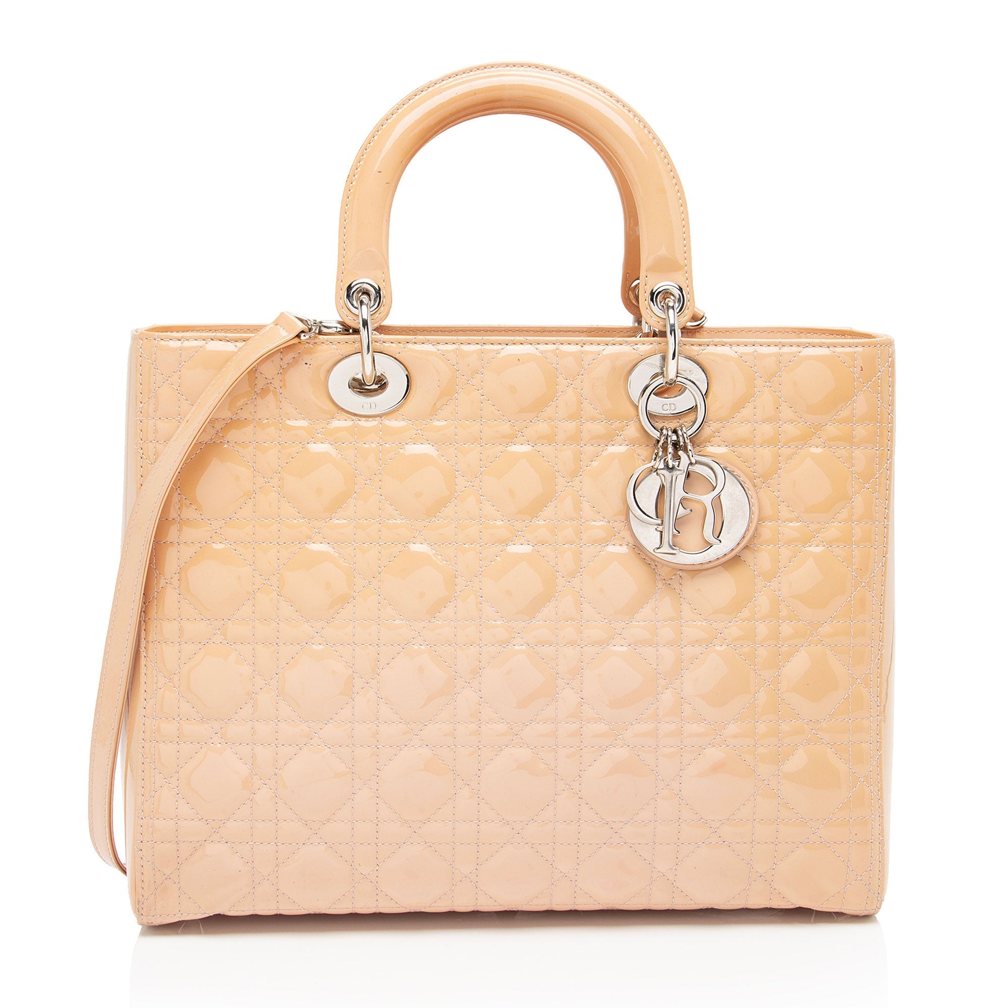 Dior 1:1 Rep Leather Lady Dior Large Tote (SHF-2qzbI4)