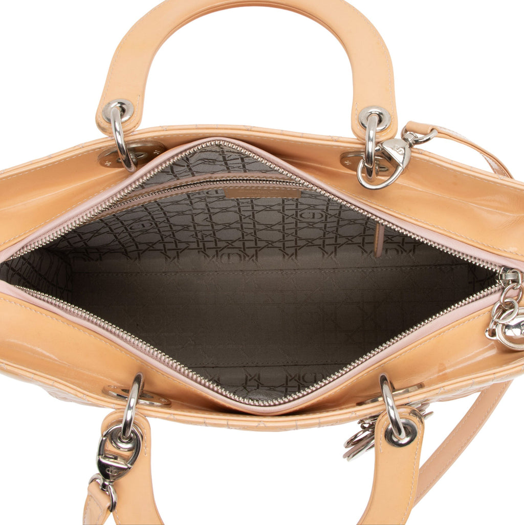 Dior 1:1 Rep Leather Lady Dior Large Tote (SHF-2qzbI4)