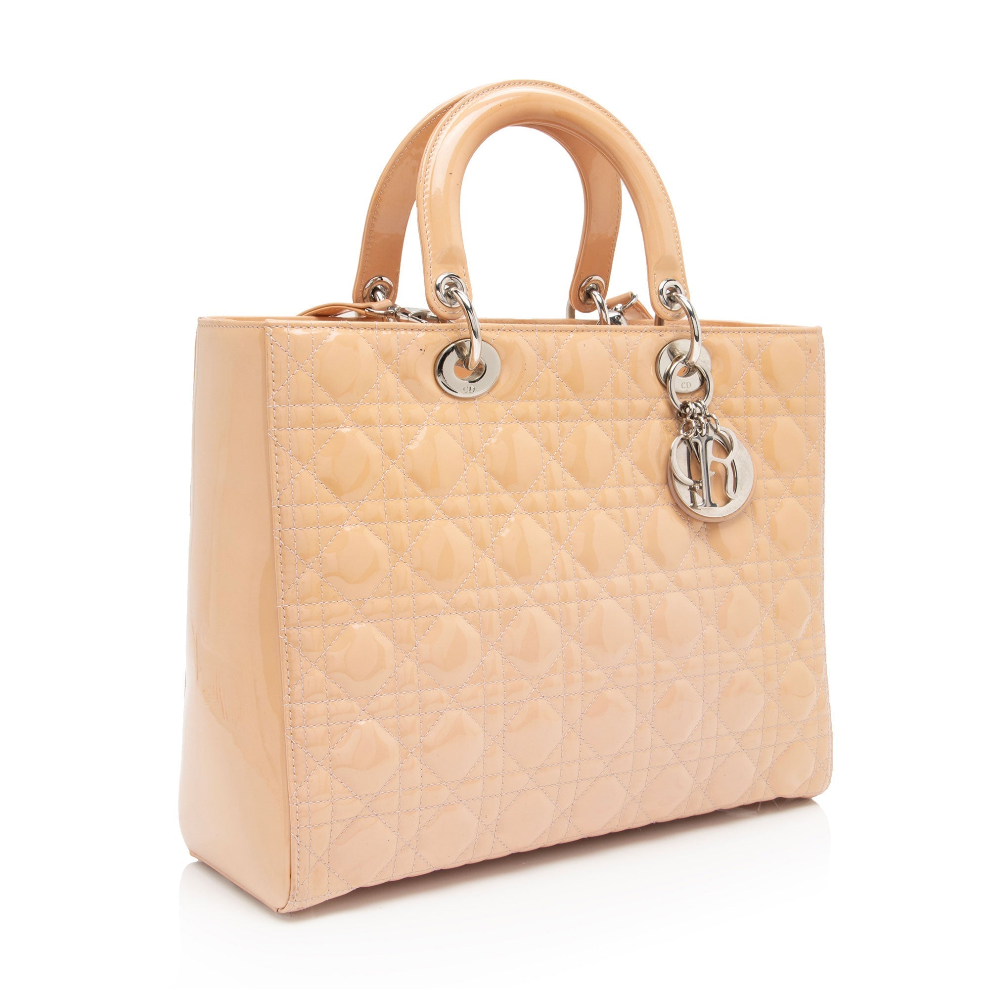 Dior 1:1 Rep Leather Lady Dior Large Tote (SHF-2qzbI4)