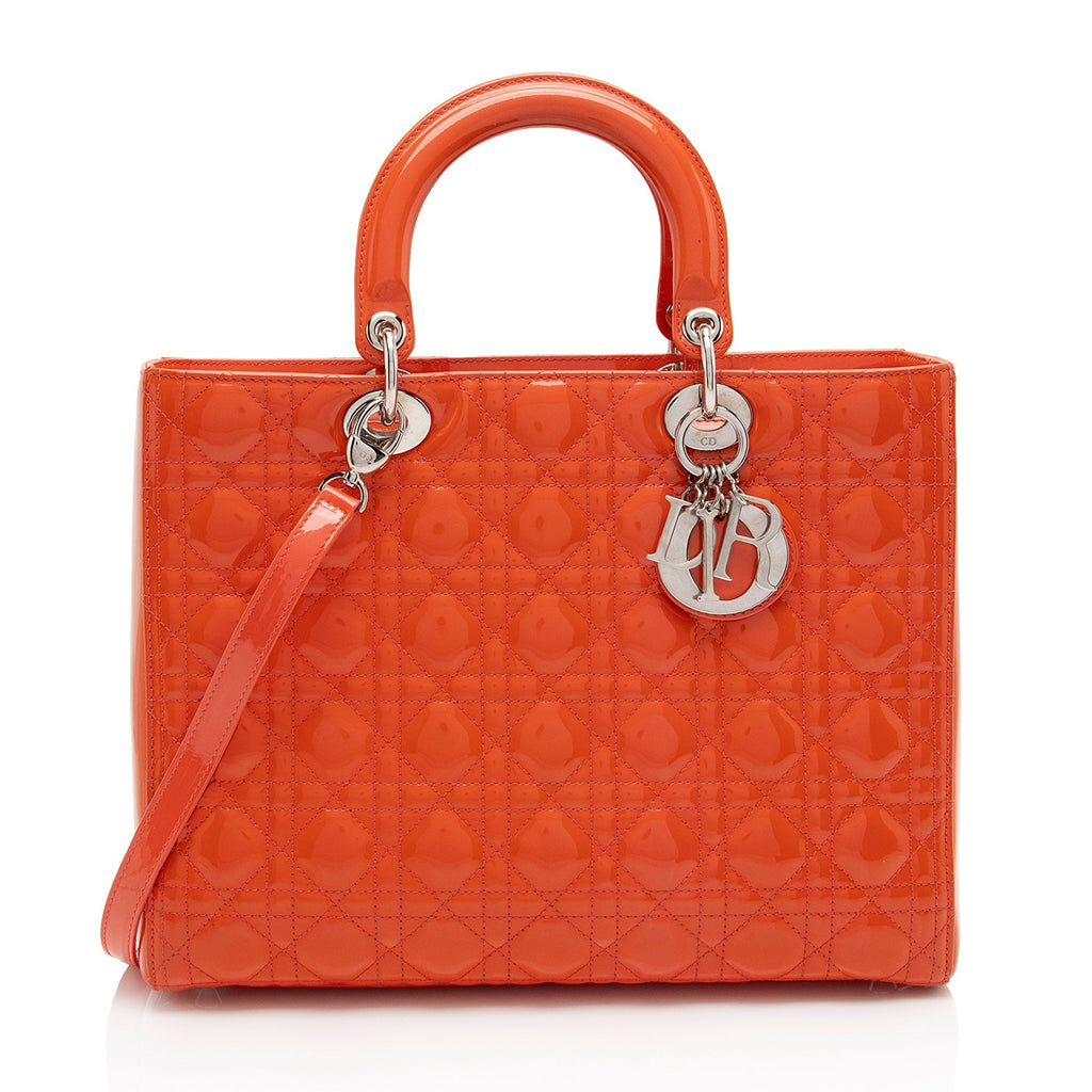 Dior 1:1 Rep Leather Lady Dior Large Tote (SHF-w6Nhh6)