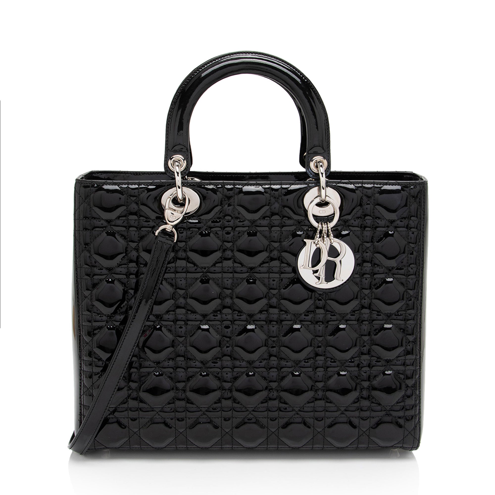 Dior 1:1 Rep Leather Lady Dior Large Tote (SHF-DomNwp)