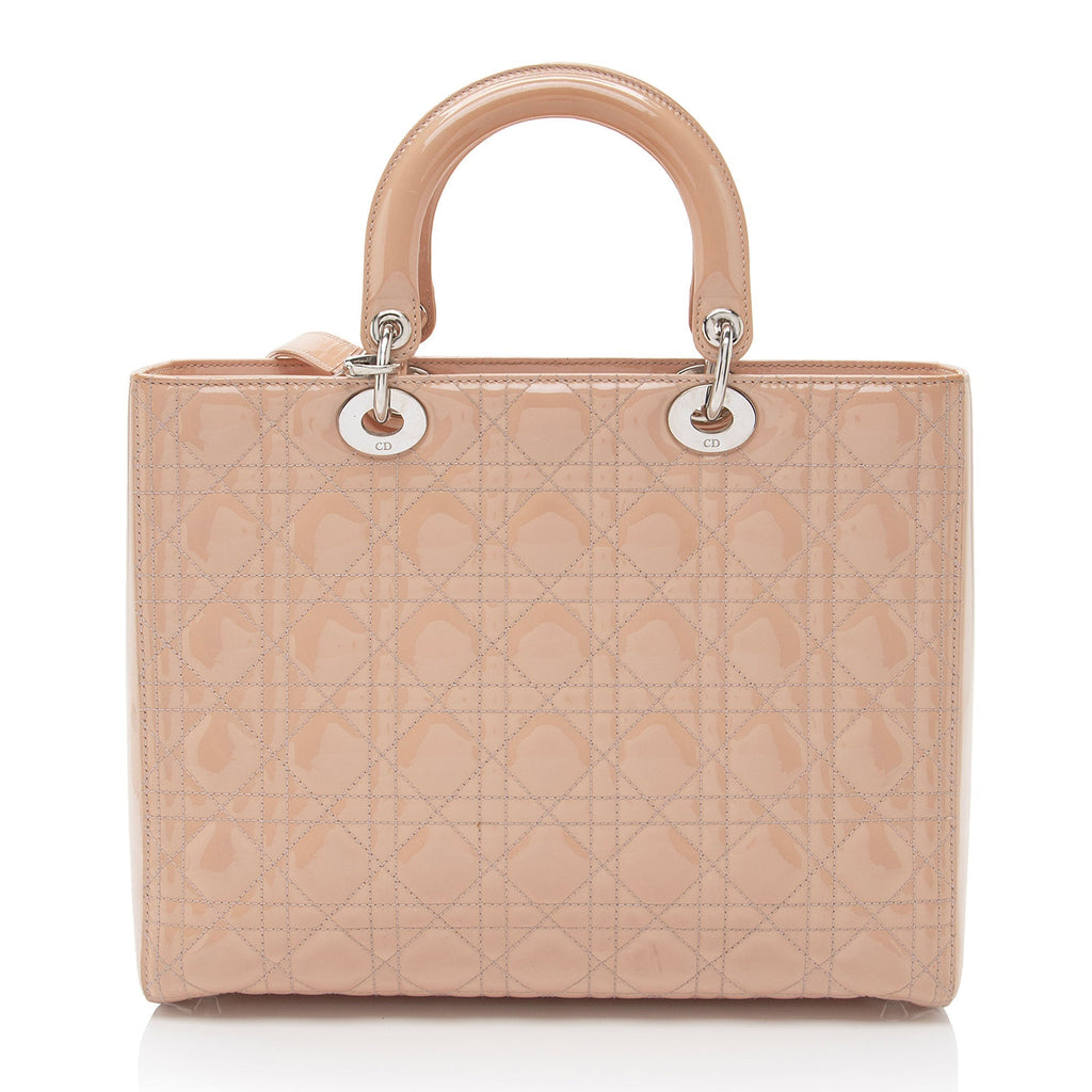 Dior 1:1 Rep Leather Lady Dior Large Tote (SHF-oF5d9t)