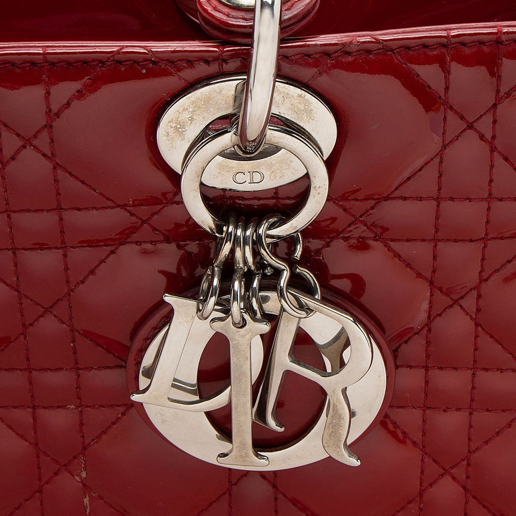 Dior Cannage 1:1 Rep Leather Lady Dior Large Tote