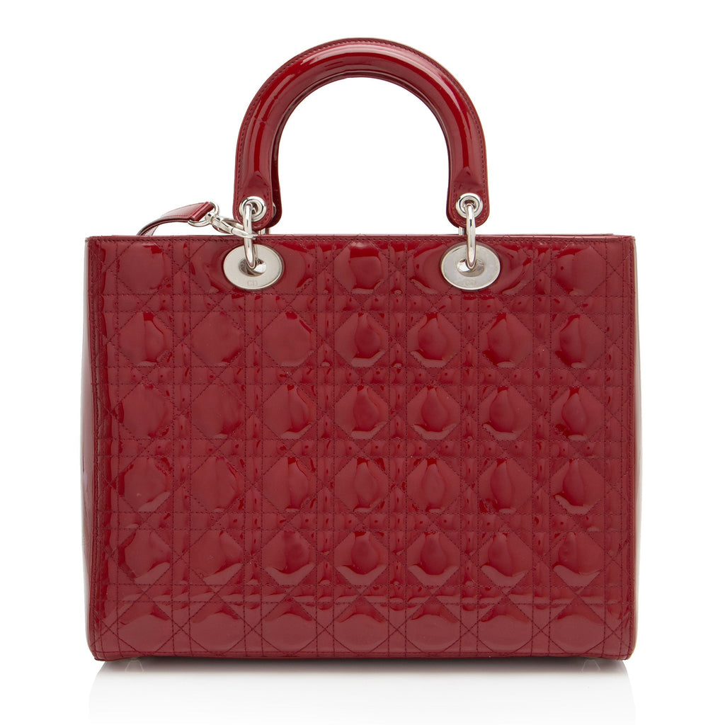 Dior 1:1 Rep Leather Lady Dior Large Tote (SHF-Fee2T5)
