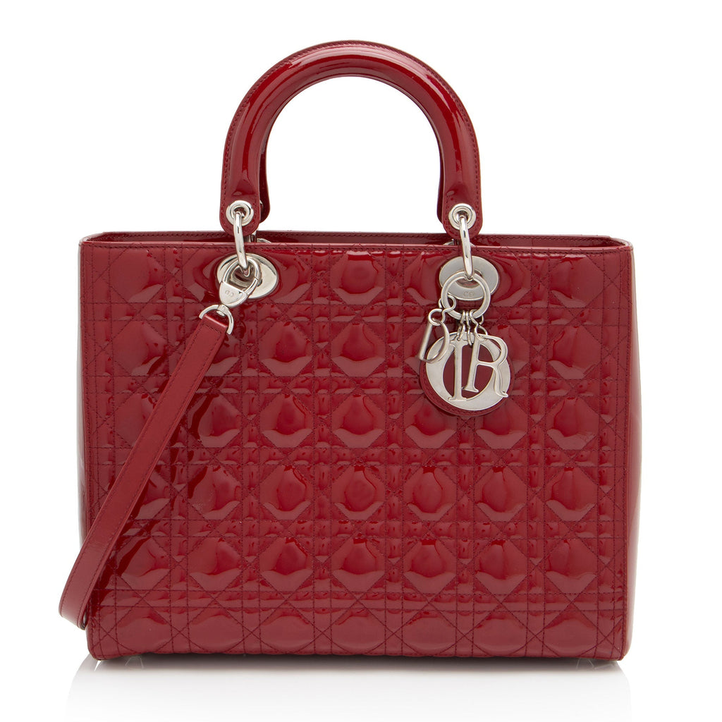 Dior 1:1 Rep Leather Lady Dior Large Tote (SHF-Fee2T5)