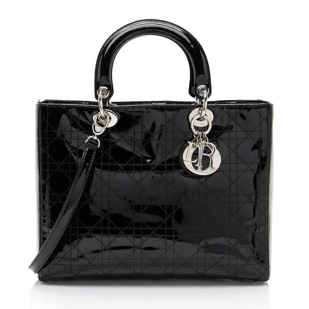 Dior 1:1 Rep Leather Lady Dior Large Tote