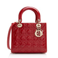 Dior 1:1 Rep Leather Lady Dior Medium Tote (SHF-22059)