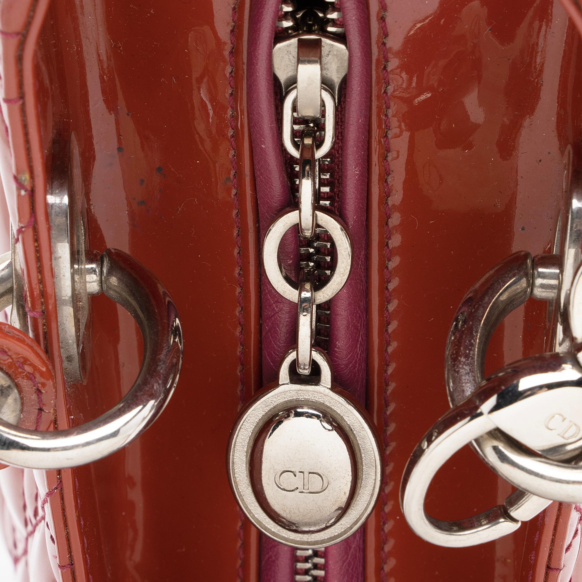 Dior 1:1 Rep Leather Lady Dior Medium Tote (SHF-23564)