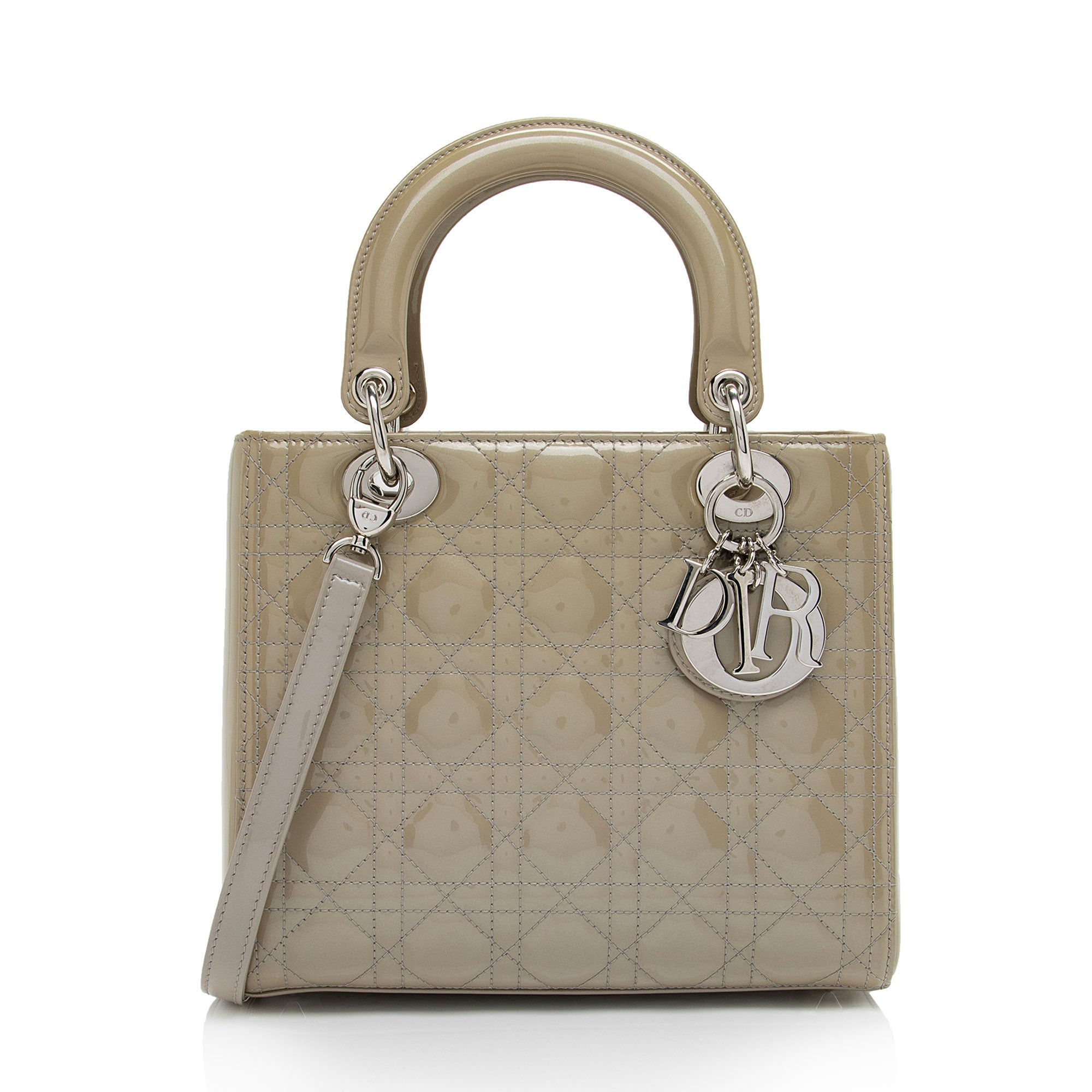 Dior 1:1 Rep Leather Lady Dior Medium Tote (SHF-dLpwLG)