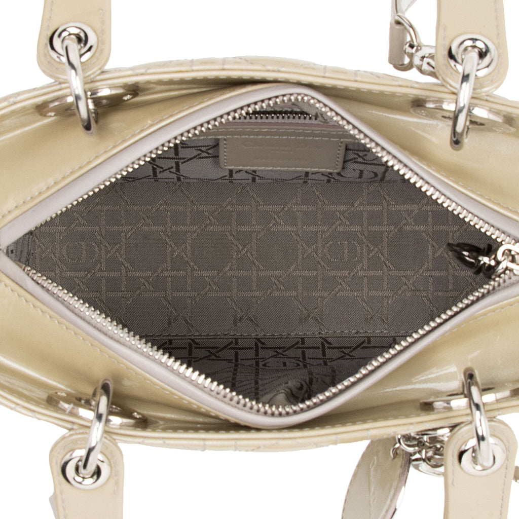 Dior 1:1 Rep Leather Lady Dior Medium Tote (SHF-dLpwLG)