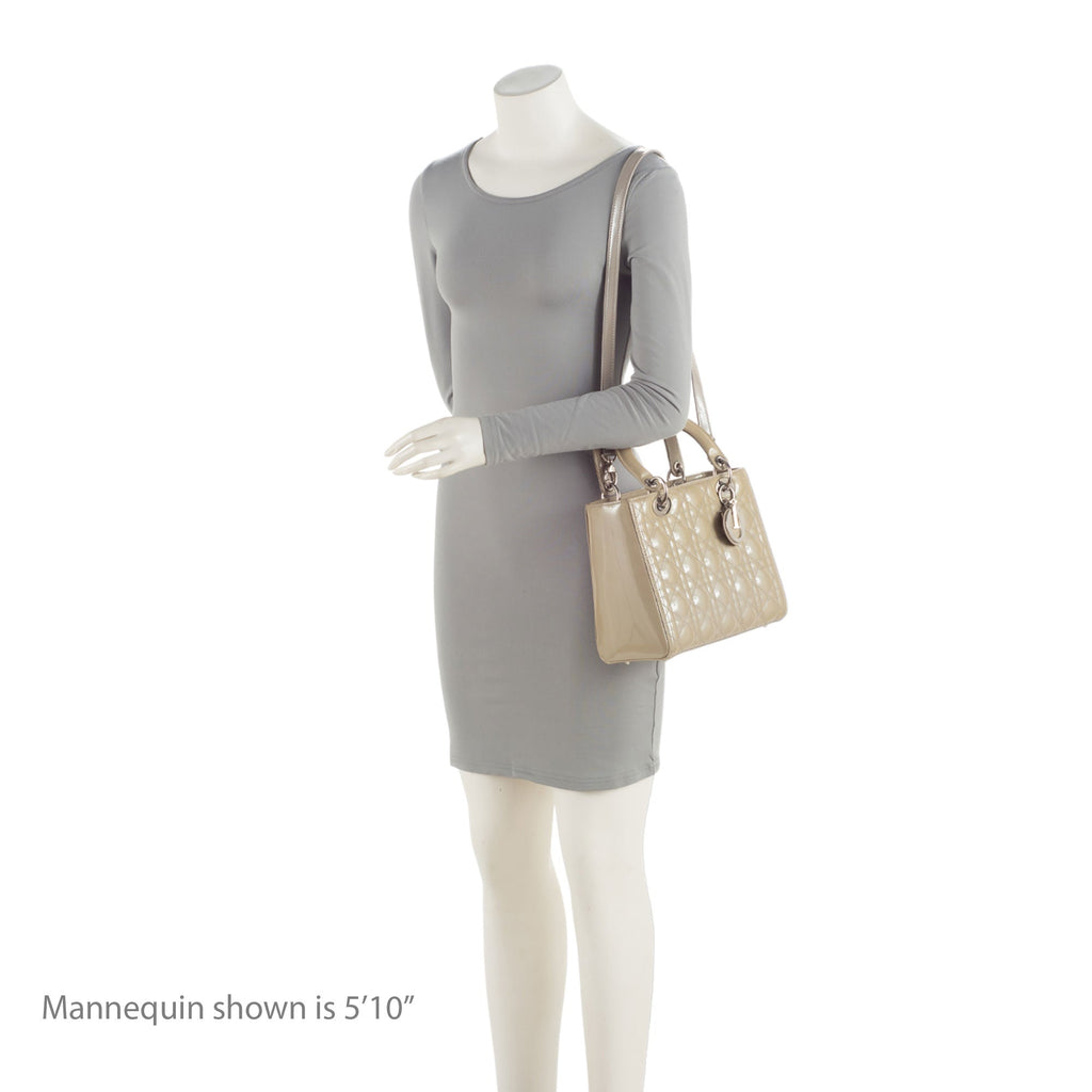Dior 1:1 Rep Leather Lady Dior Medium Tote (SHF-dLpwLG)