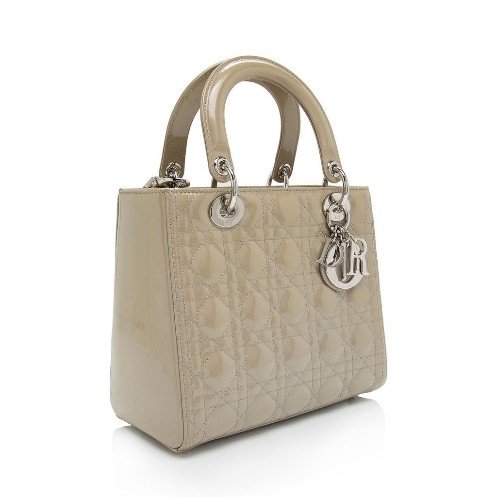 Dior 1:1 Rep Leather Lady Dior Medium Tote (SHF-dLpwLG)