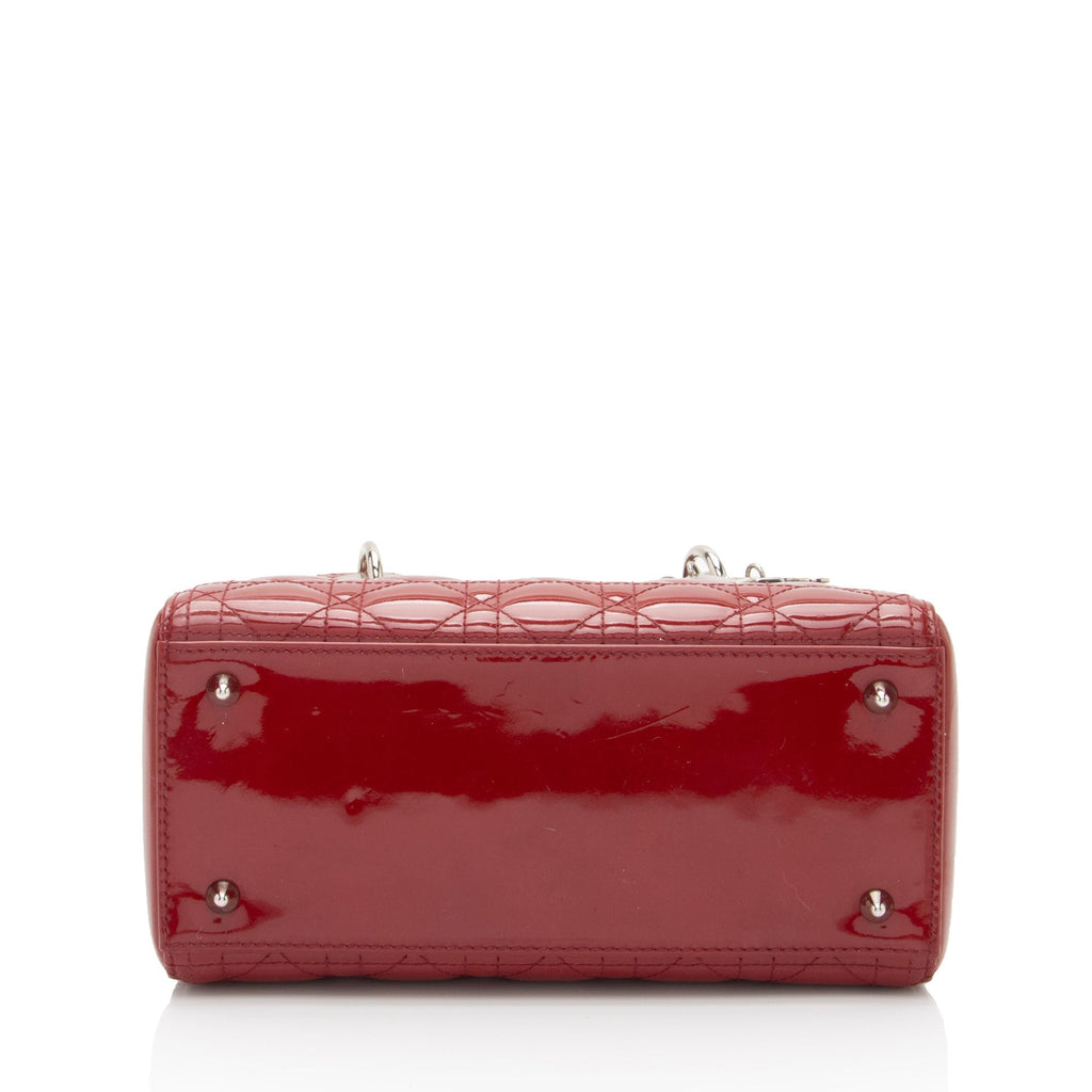 Dior 1:1 Rep Leather Lady Dior Medium Tote (SHF-KM7Orb)