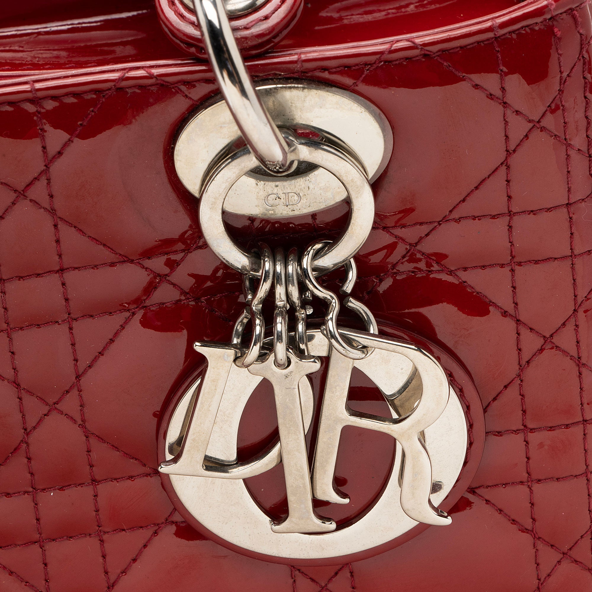 Dior 1:1 Rep Leather Lady Dior Medium Tote (SHF-KM7Orb)