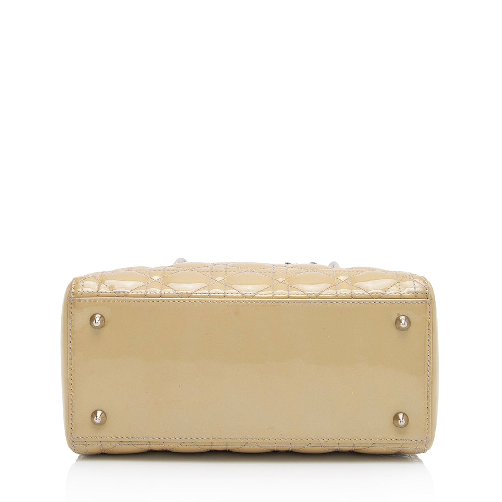 Dior 1:1 Rep Leather Lady Dior Medium Tote (SHF-595Avu)