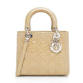 Dior 1:1 Rep Leather Lady Dior Medium Tote (SHF-595Avu)