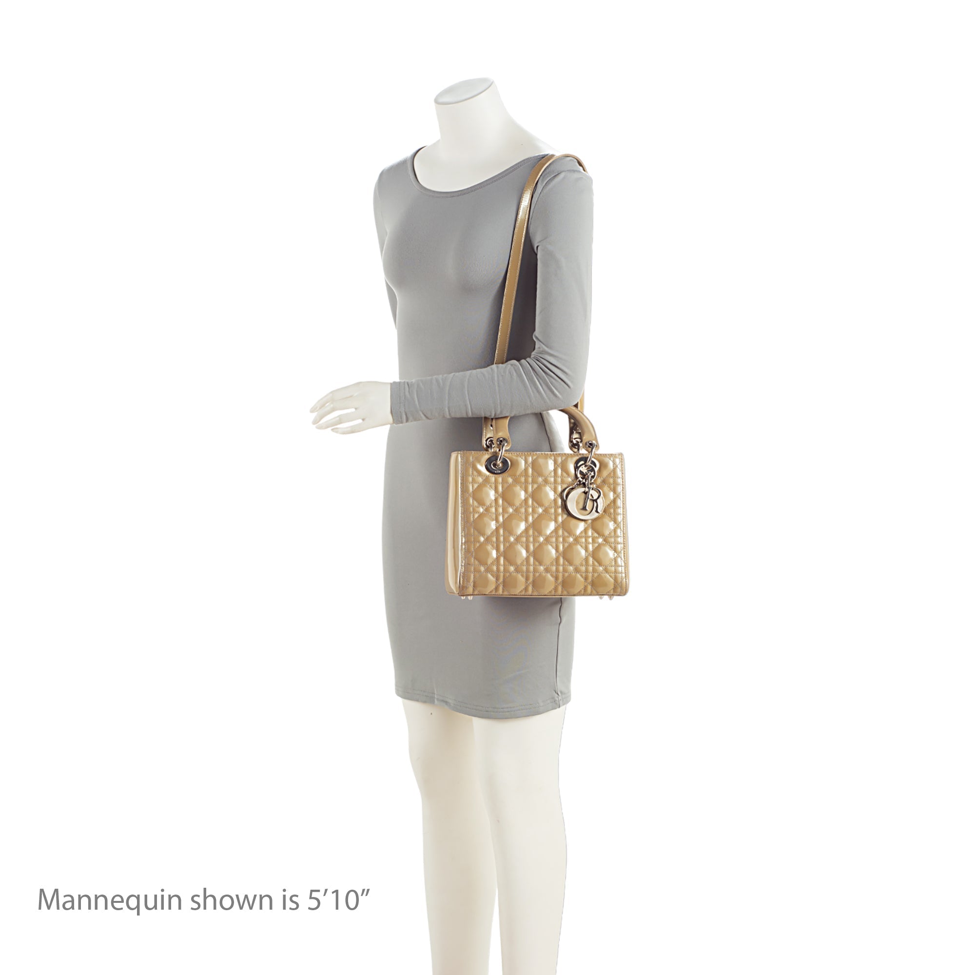 Dior 1:1 Rep Leather Lady Dior Medium Tote (SHF-595Avu)