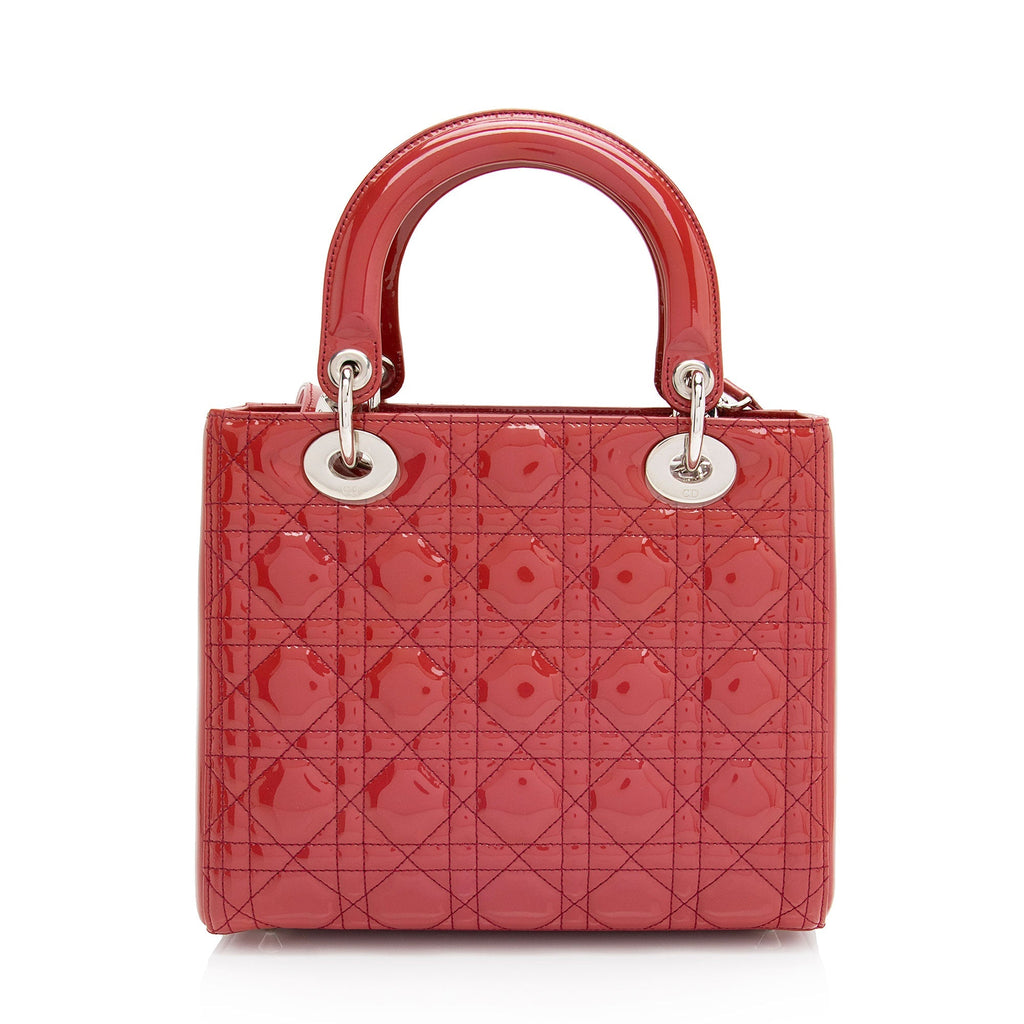 Dior 1:1 Rep Leather Lady Dior Medium Tote (SHF-9SFjWH)