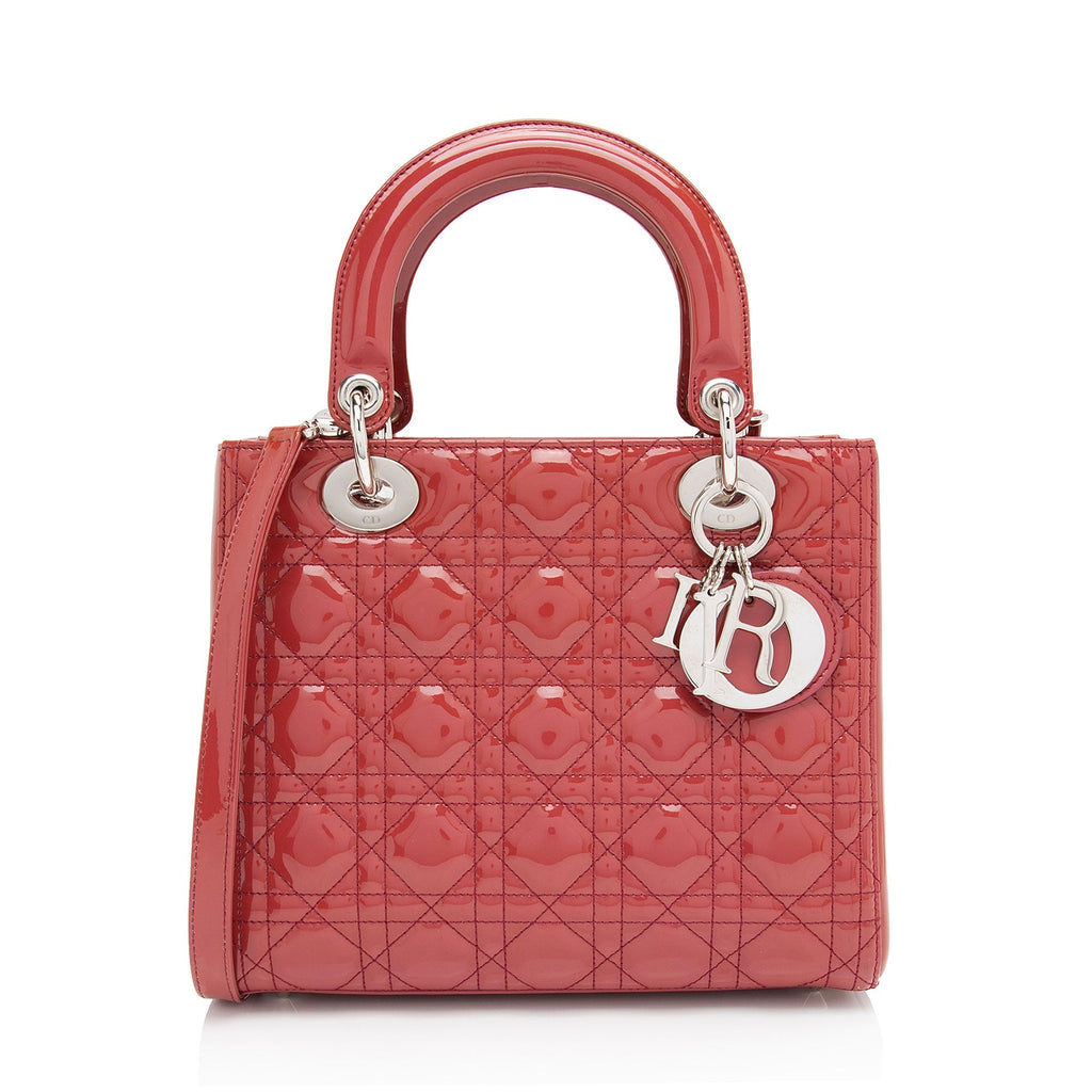 Dior 1:1 Rep Leather Lady Dior Medium Tote (SHF-9SFjWH)
