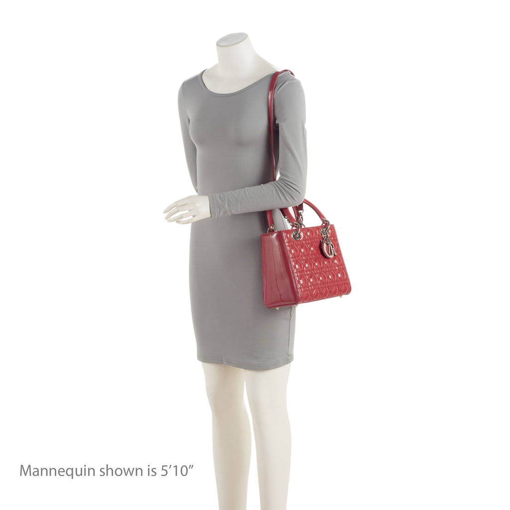 Dior 1:1 Rep Leather Lady Dior Medium Tote (SHF-9SFjWH)