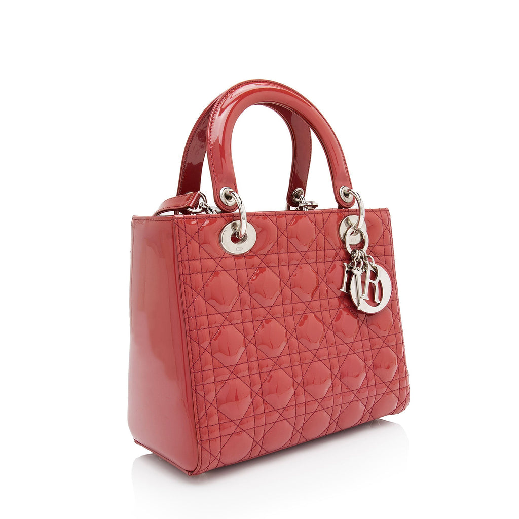 Dior 1:1 Rep Leather Lady Dior Medium Tote (SHF-9SFjWH)