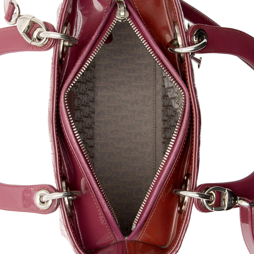 Dior 1:1 Rep Leather Lady Dior Medium Tote (SHF-Tr4vgf)