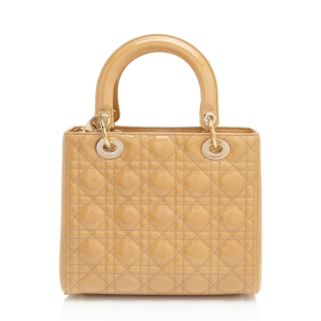 Dior 1:1 Rep Leather Lady Dior Medium Tote (SHF-8qfooJ)