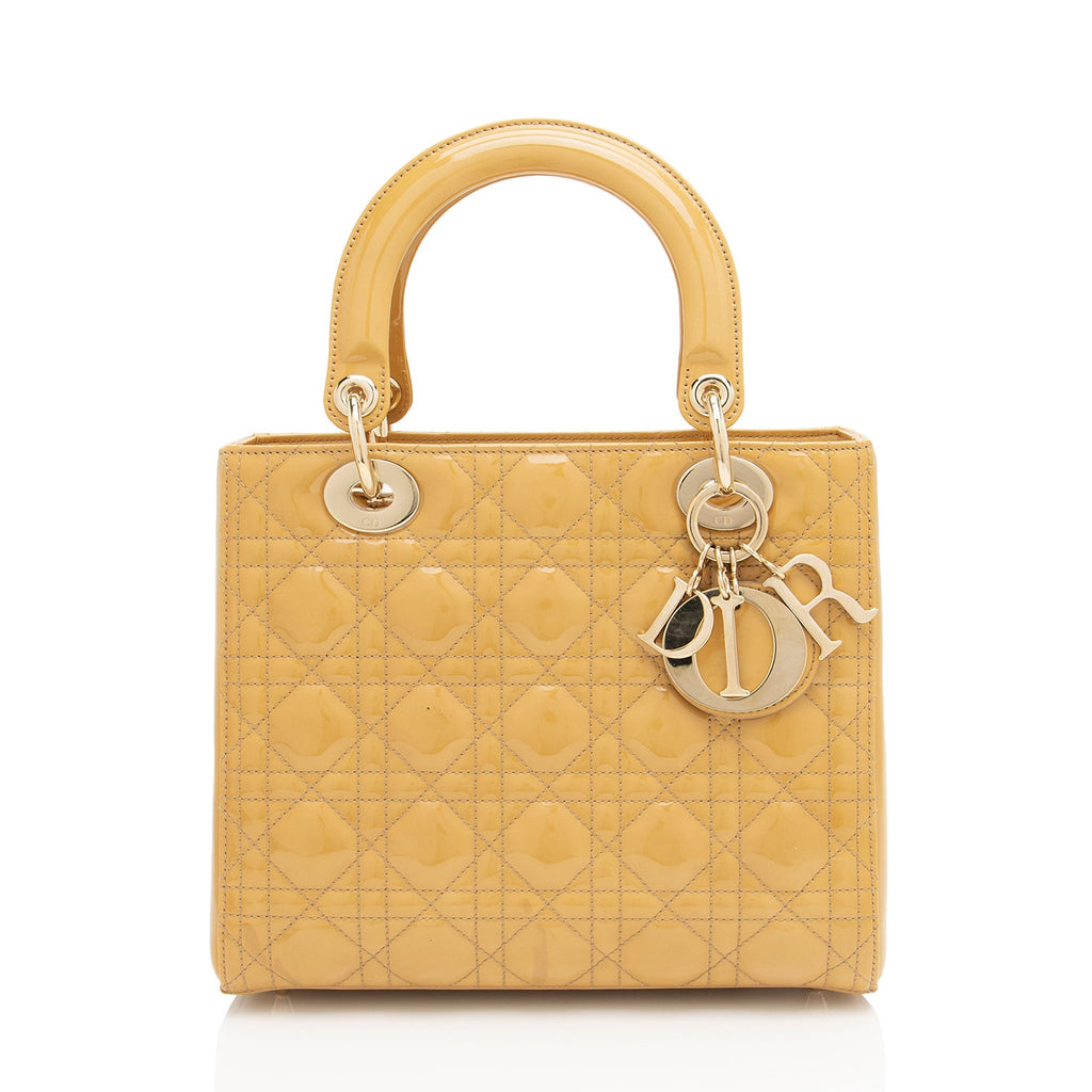 Dior 1:1 Rep Leather Lady Dior Medium Tote