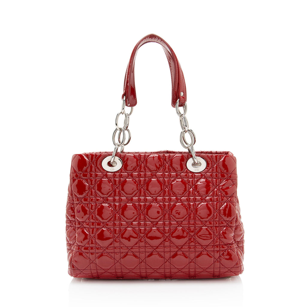 Dior 1:1 Rep Leather Soft Cannage Lady Dior Small Shopping Tote (SHF-vm0Byx)