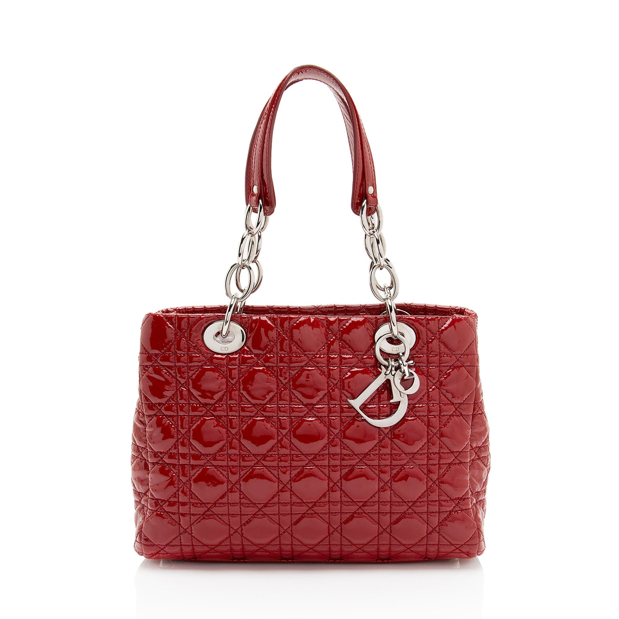 Dior 1:1 Rep Leather Soft Cannage Lady Dior Small Shopping Tote (SHF-vm0Byx)