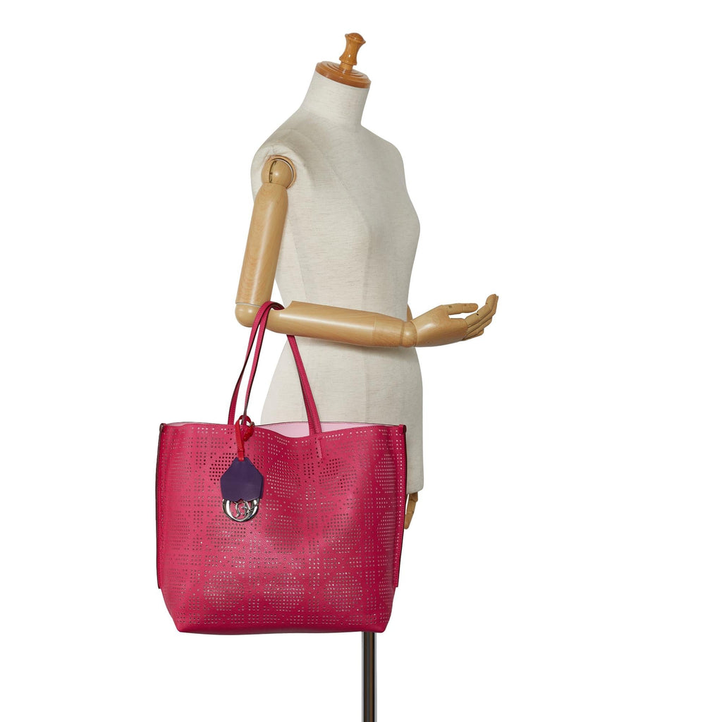 Dior Perforated Cannage Dioriva Tote