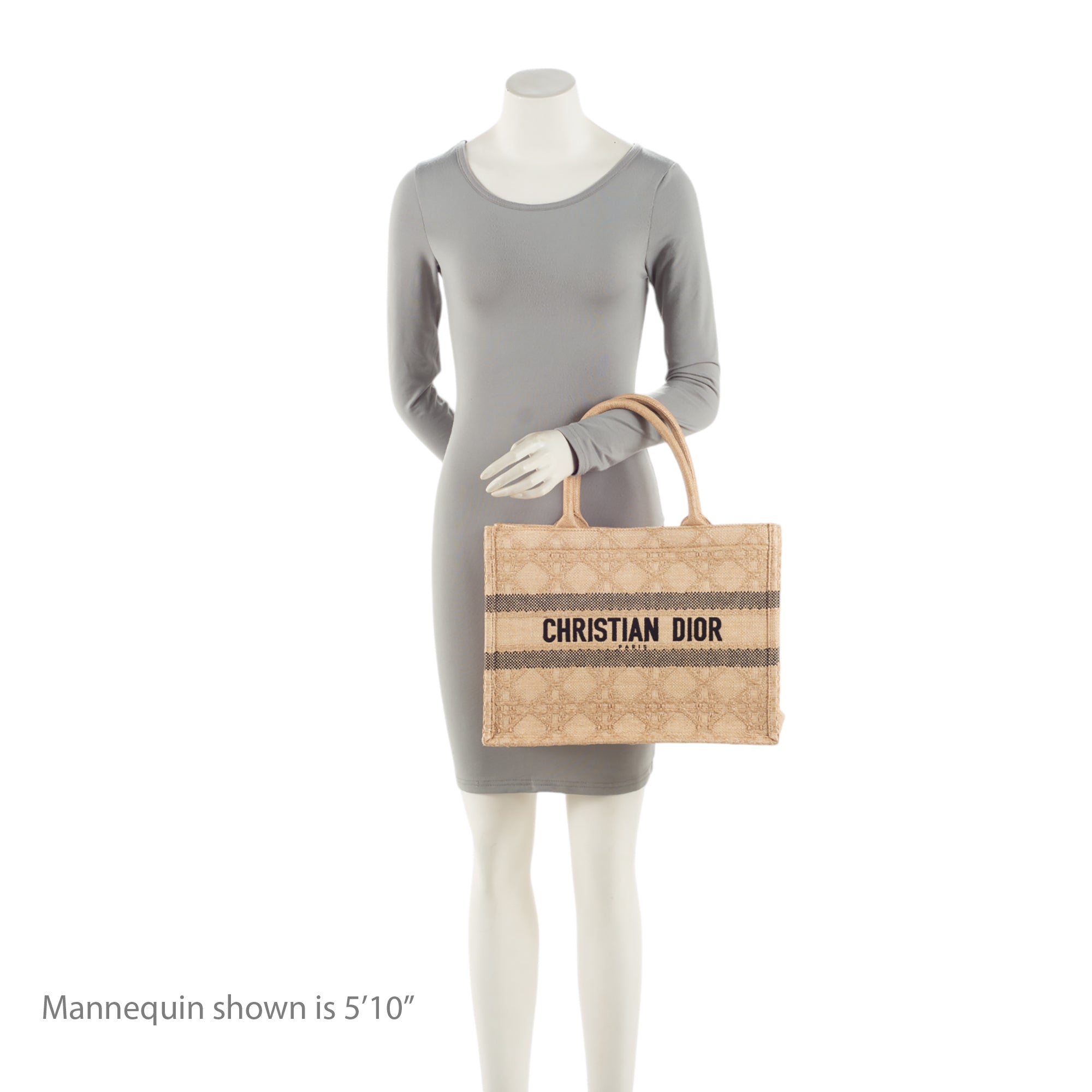 Dior Raffia Cannage Medium Book Tote (SHF-vp73d7)