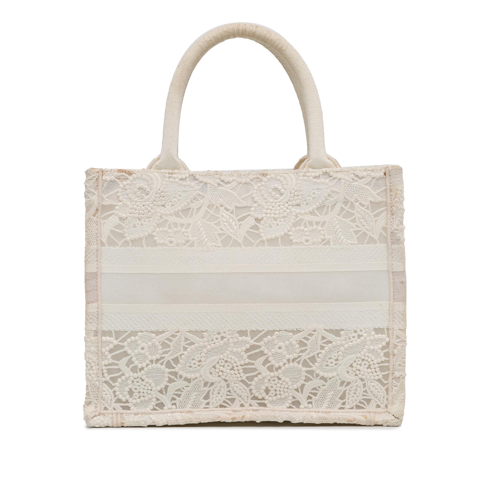 Dior Small D-Lace Embroidery Book Tote