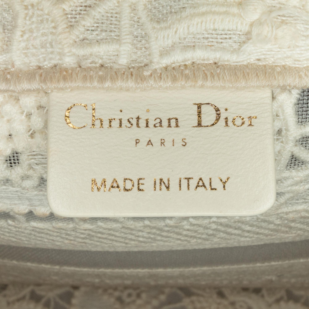 Dior Small D-Lace Embroidery Book Tote