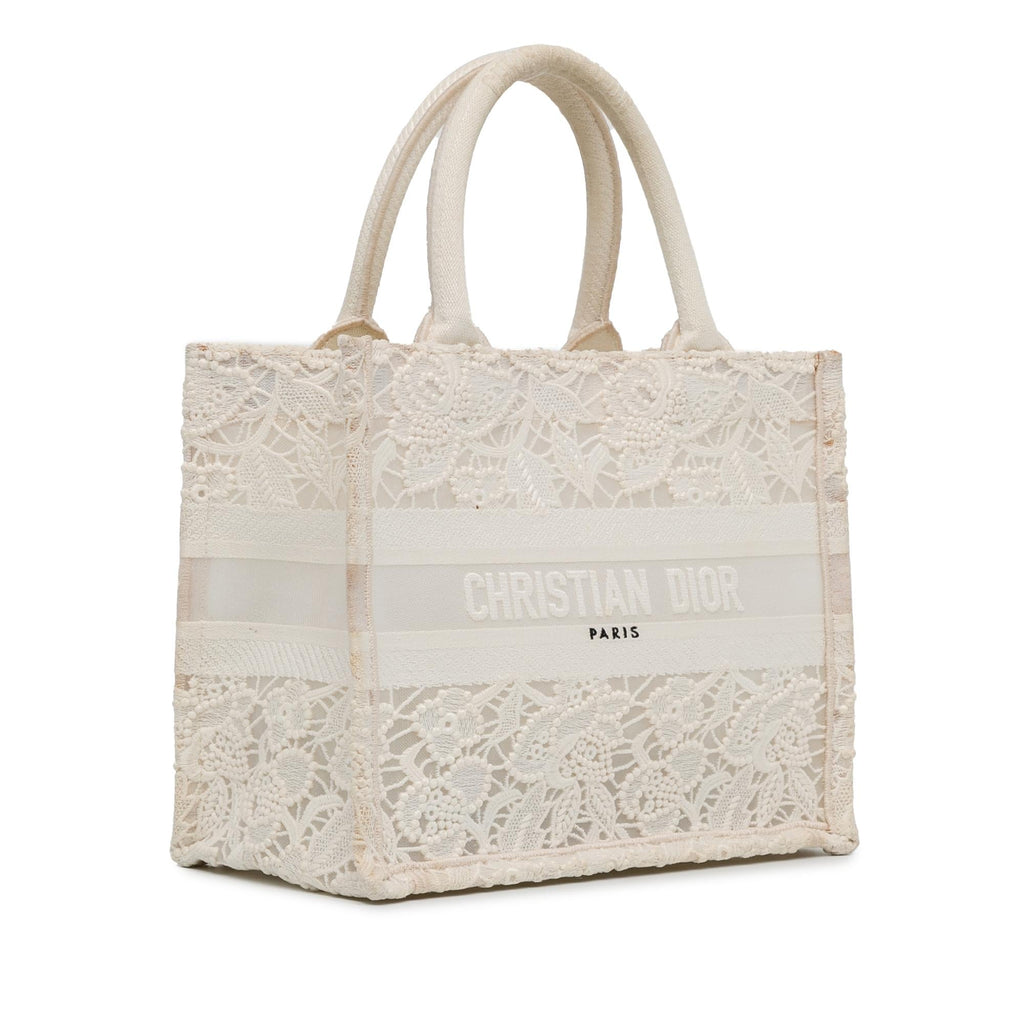 Dior Small D-Lace Embroidery Book Tote