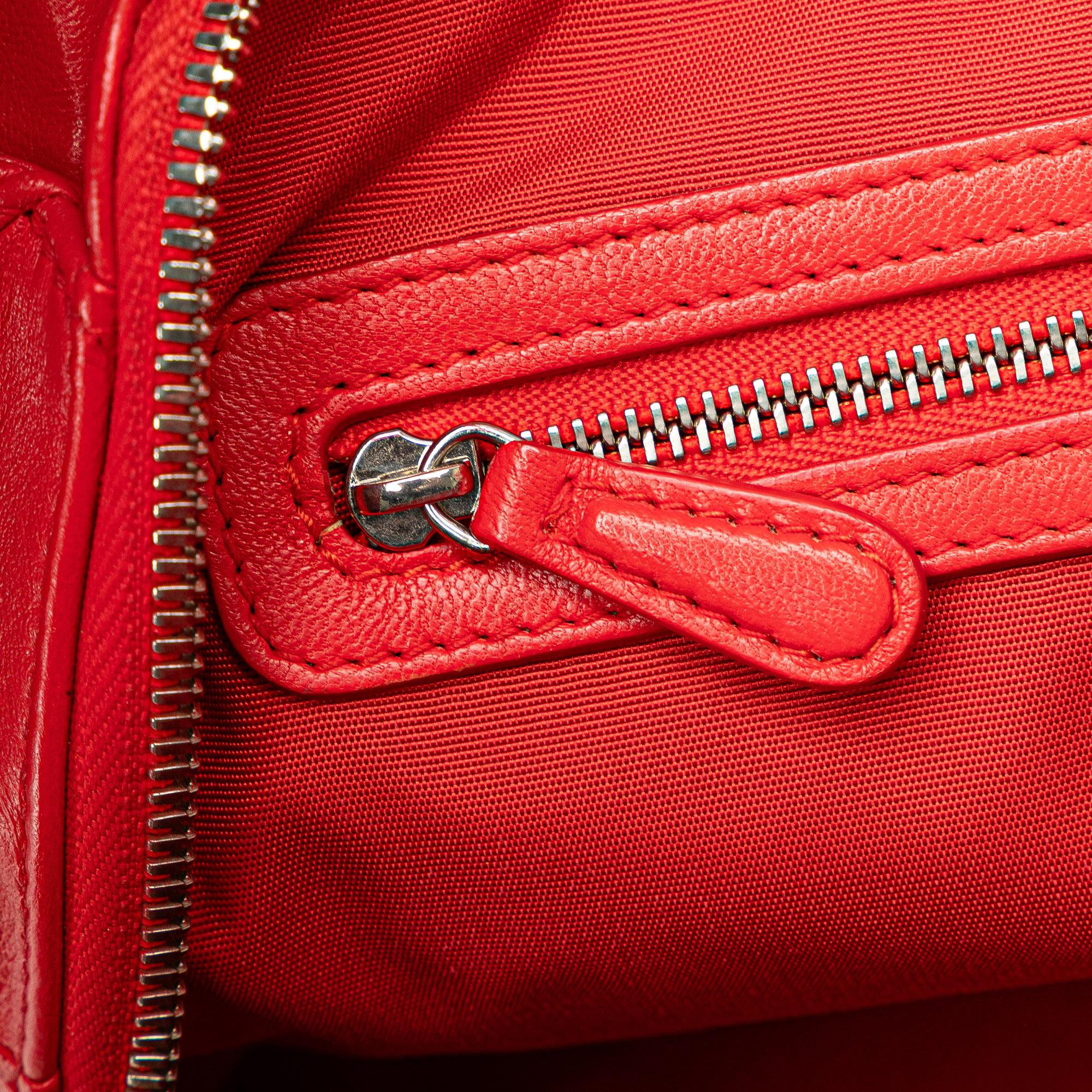 Dior Small Lambskin Cannage Soft Zip Shopping Tote (SHG-oVMMG5)